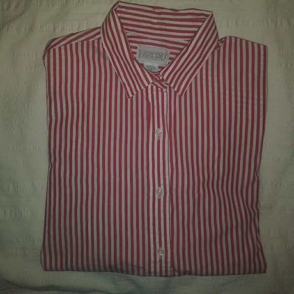 Lands' End | Vintage Striped Dress Shirt - Picture 1 of 8